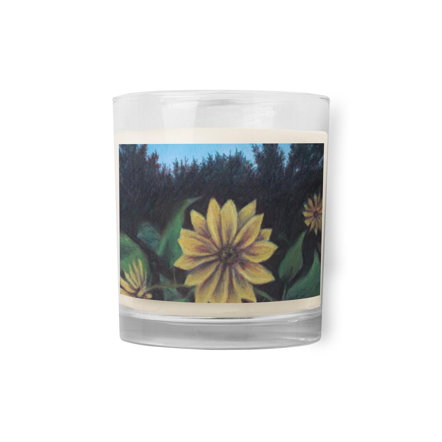 Sunflower Commitment ~ Glass Jar Soy Wax Candle