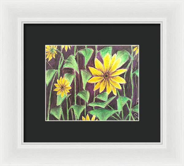 Nights of Sunflowers - Framed Print