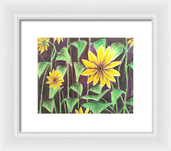 Nights of Sunflowers - Framed Print