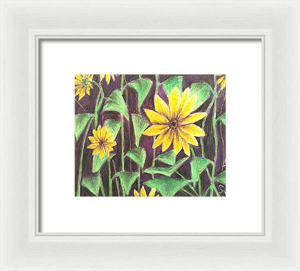 Nights of Sunflowers - Framed Print