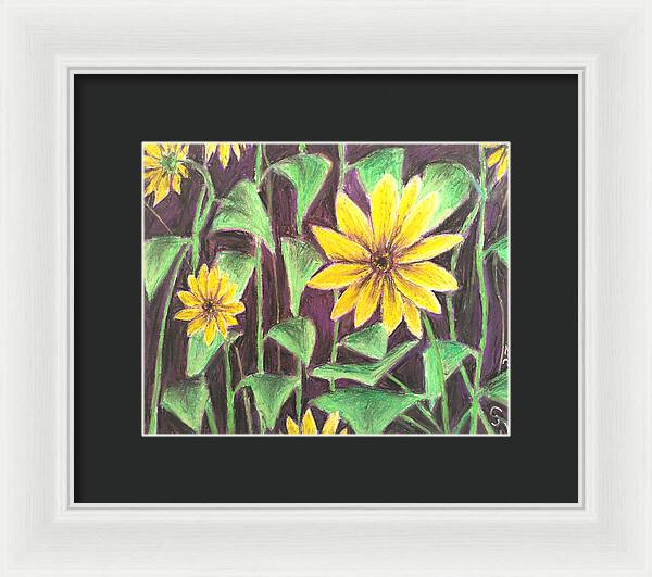 Nights of Sunflowers - Framed Print