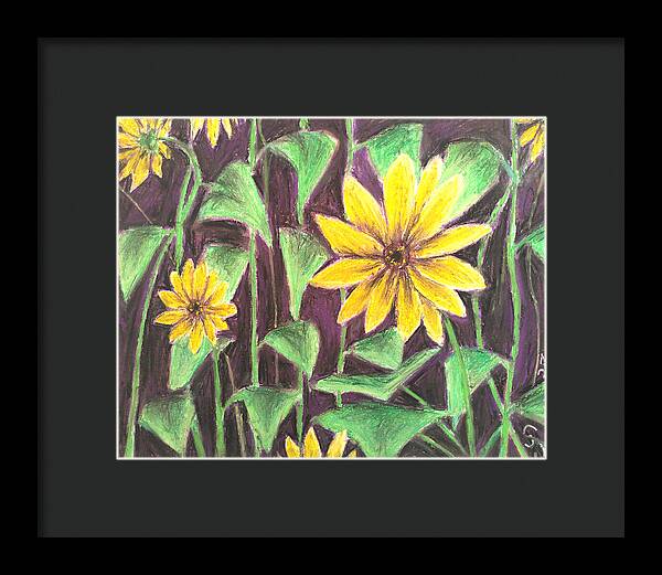 Nights of Sunflowers - Framed Print