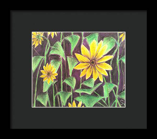 Nights of Sunflowers - Framed Print