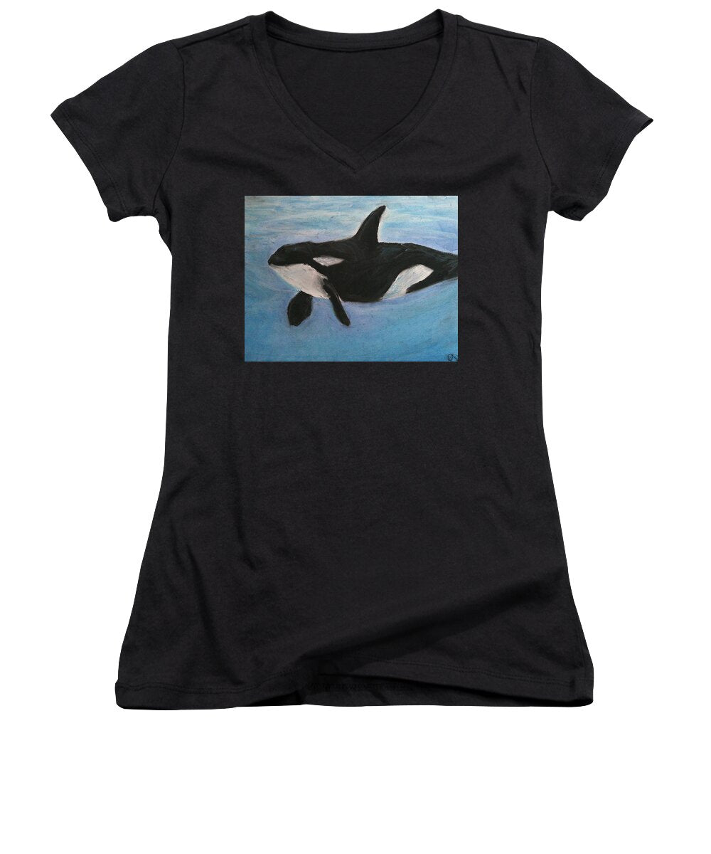 Orca Calls  - Women's V-Neck