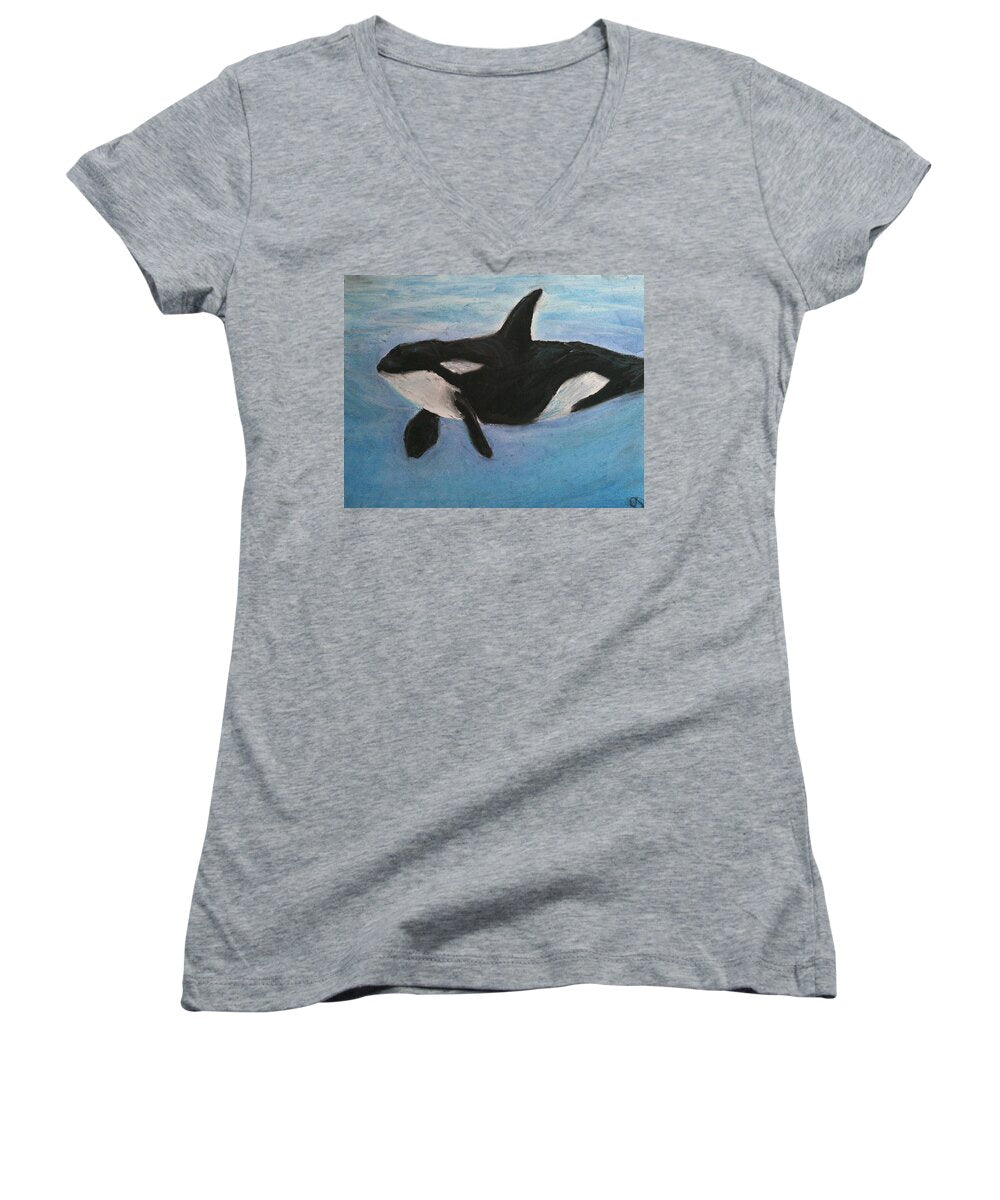 Orca Calls  - Women's V-Neck