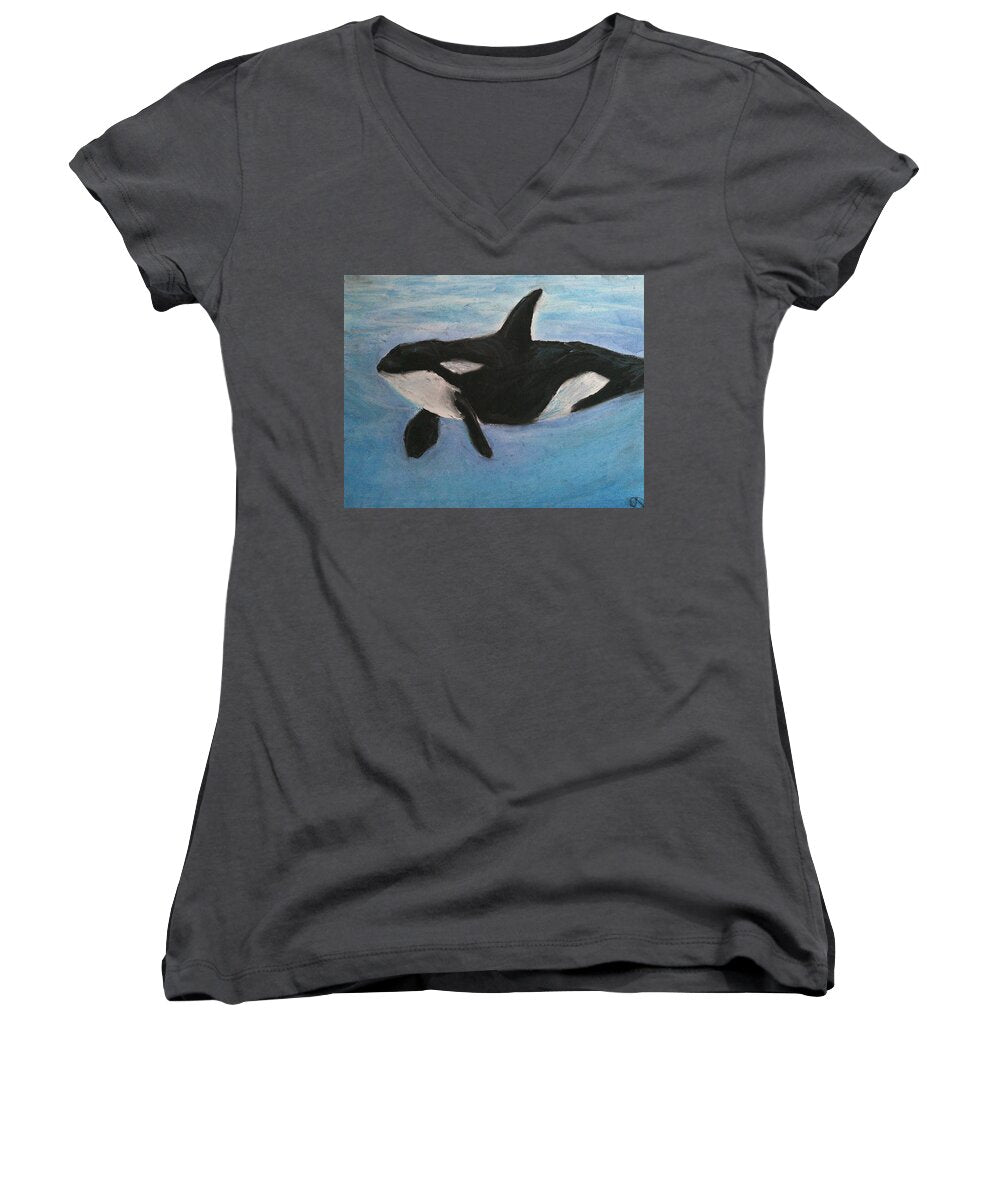 Orca Calls  - Women's V-Neck