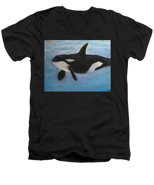 Orca Calls  - Men's V-Neck T-Shirt