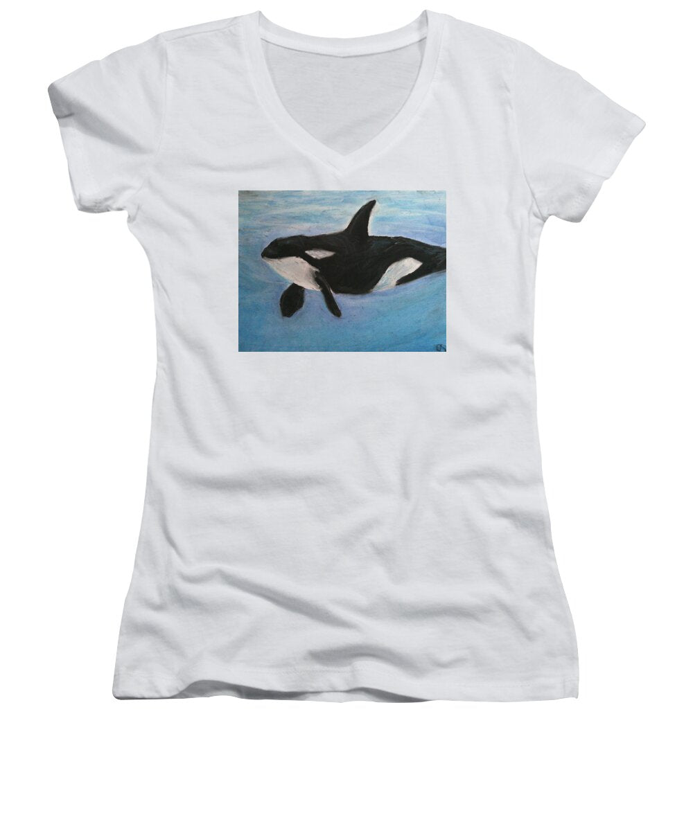 Orca Calls  - Women's V-Neck