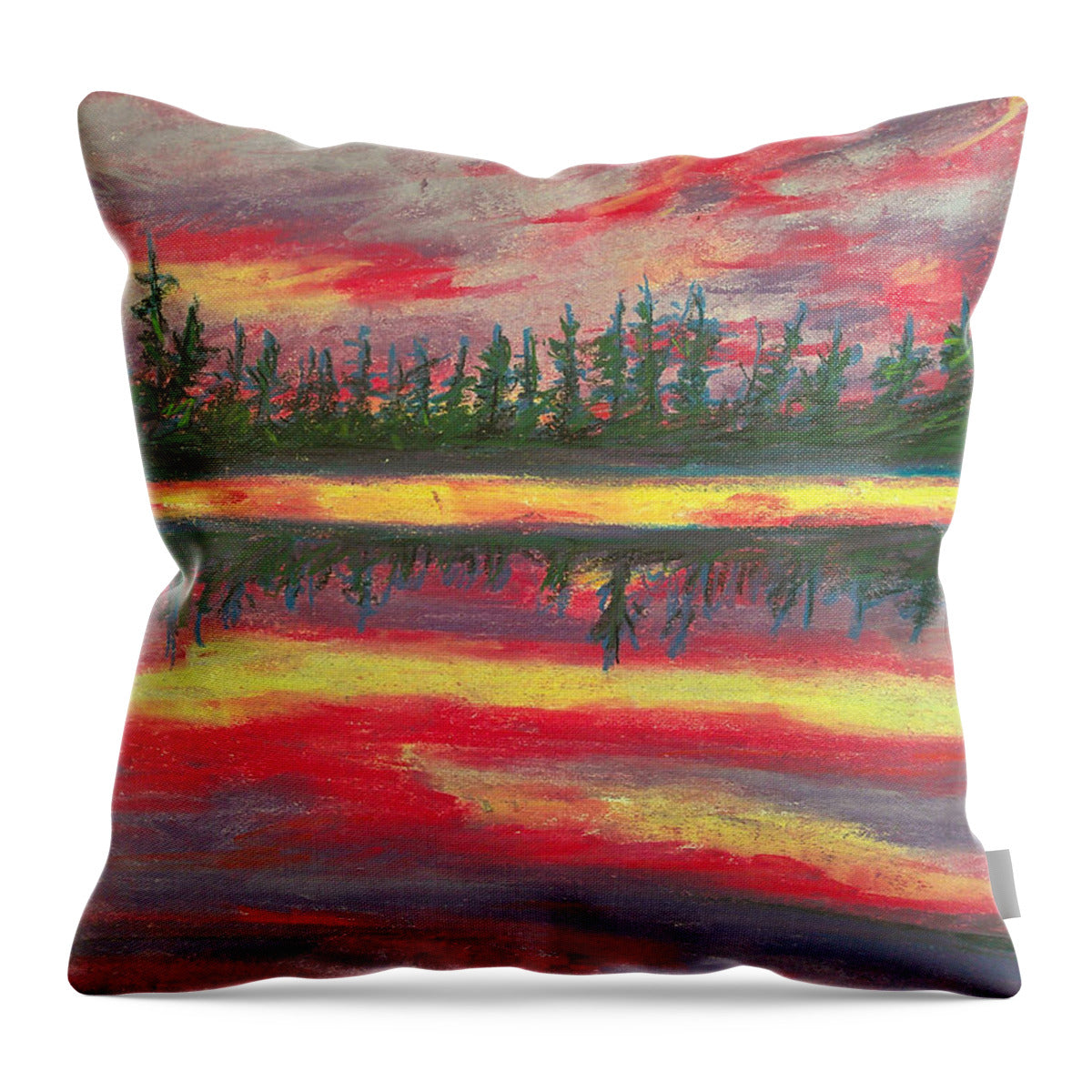 Resting in Mauve - Throw Pillow