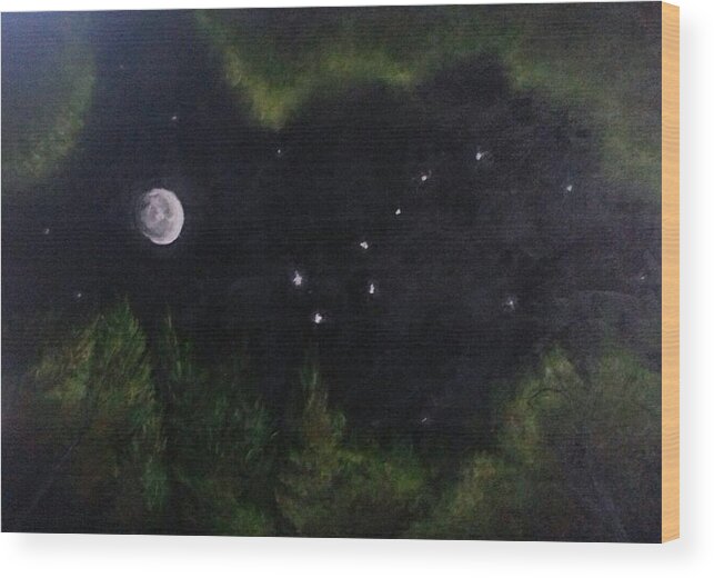 Sky Night Dip - Wood Print