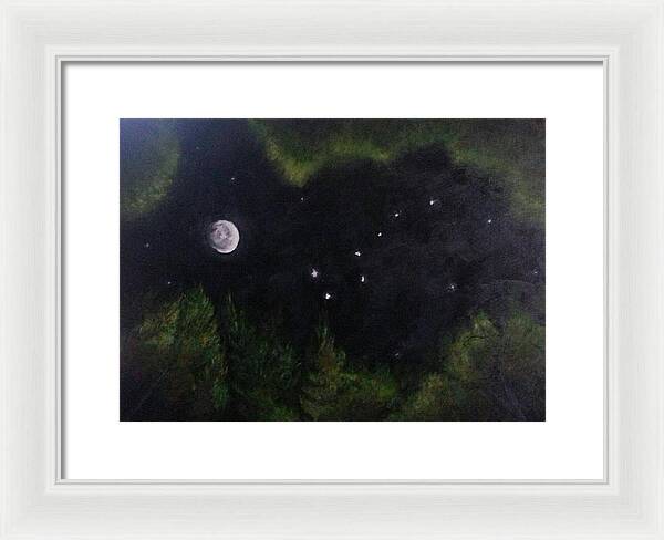 Sky Night Dip - Framed Print