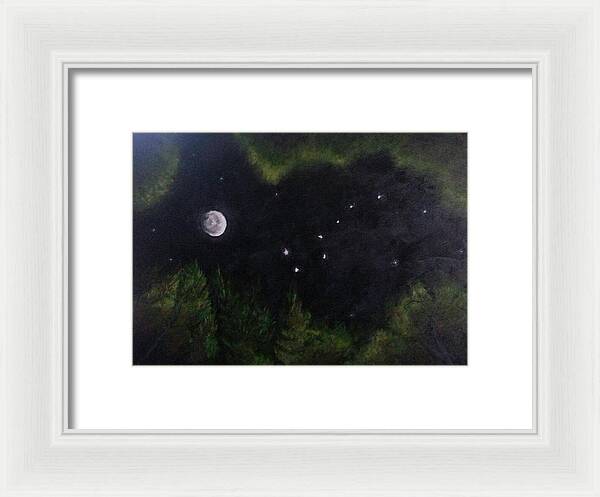 Sky Night Dip - Framed Print