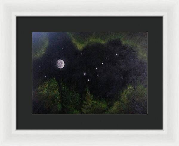 Sky Night Dip - Framed Print