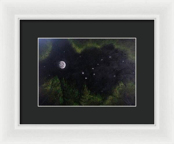 Sky Night Dip - Framed Print