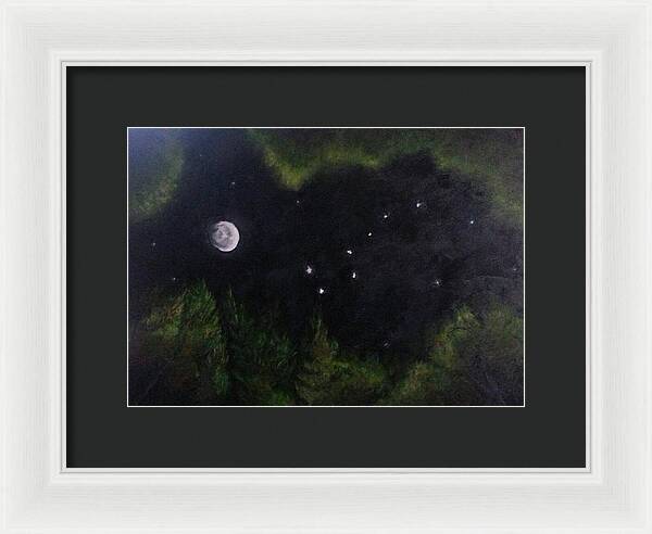 Sky Night Dip - Framed Print