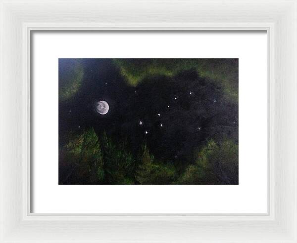 Sky Night Dip - Framed Print