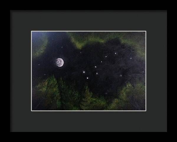 Sky Night Dip - Framed Print