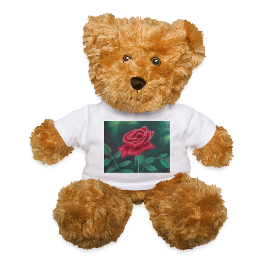 Beauty of Rose ~ Teddy Bear - white
