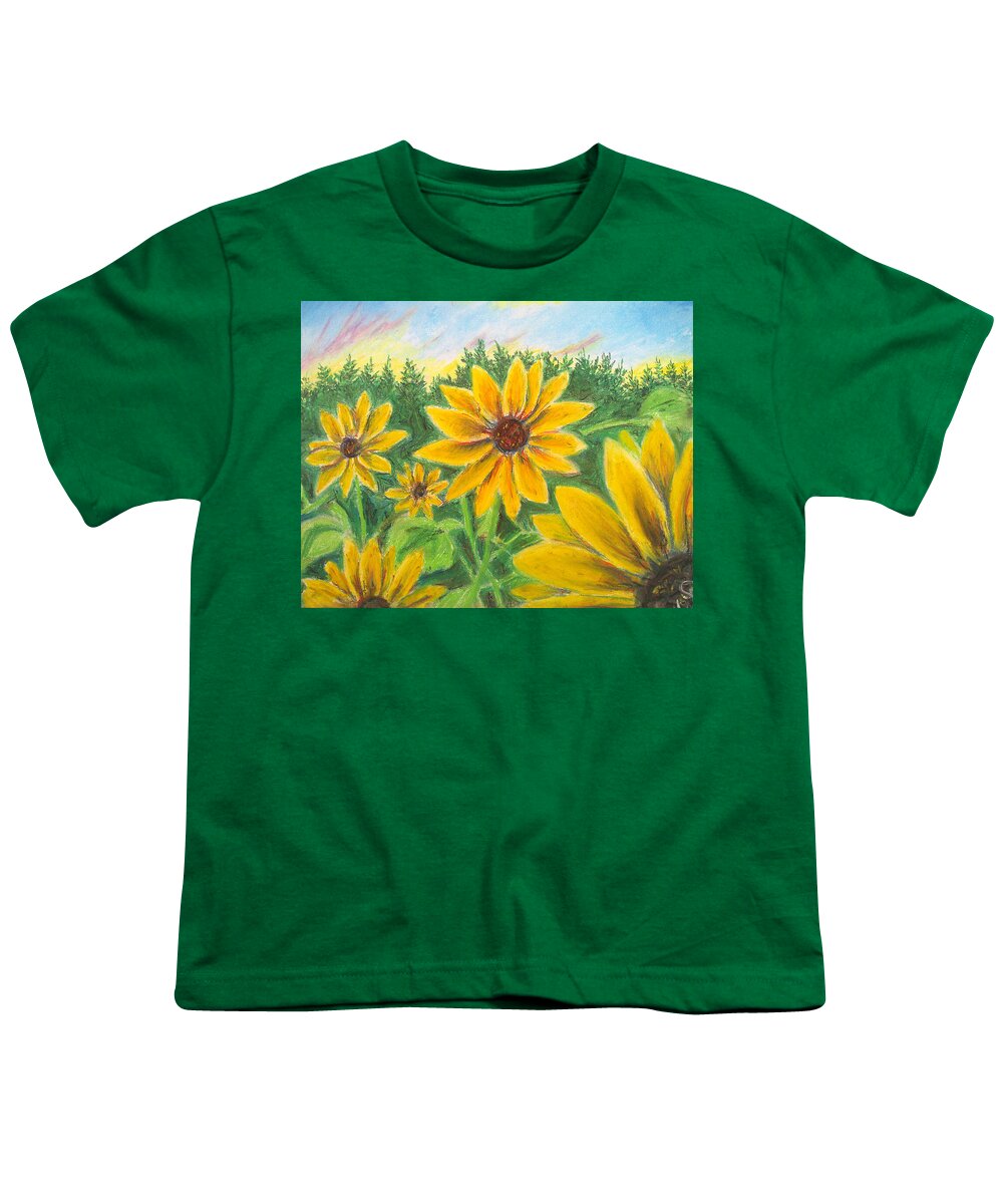 Sunflower on Rainbows - Youth T-Shirt