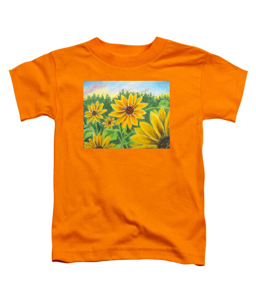 Sunflower on Rainbows - Toddler T-Shirt