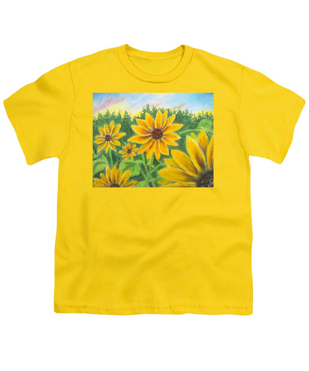 Sunflower on Rainbows - Youth T-Shirt