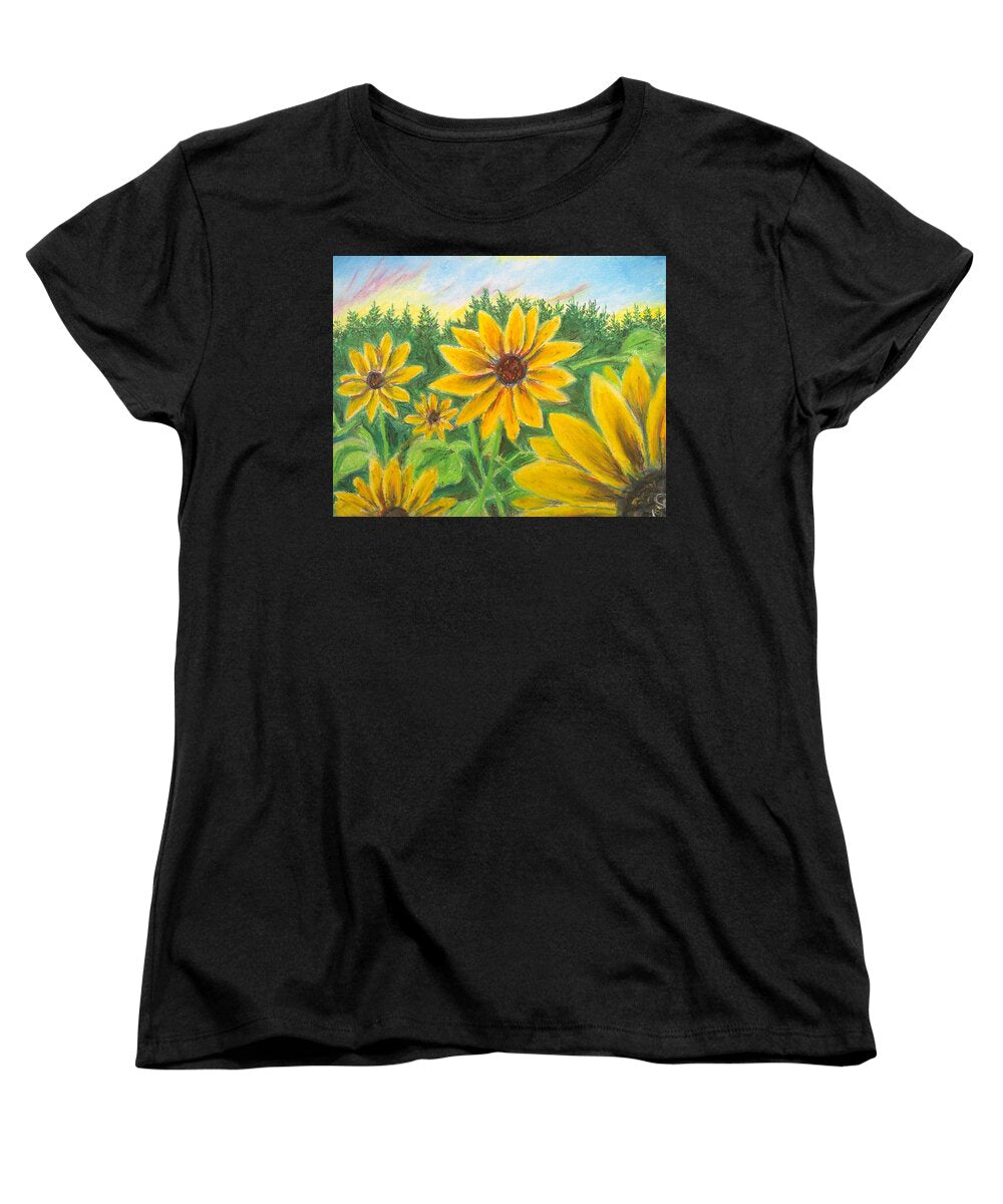 Sunflower on Rainbows - Women's T-Shirt (Standard Fit)