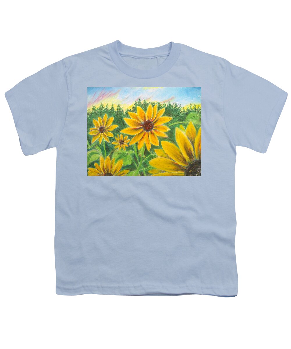 Sunflower on Rainbows - Youth T-Shirt