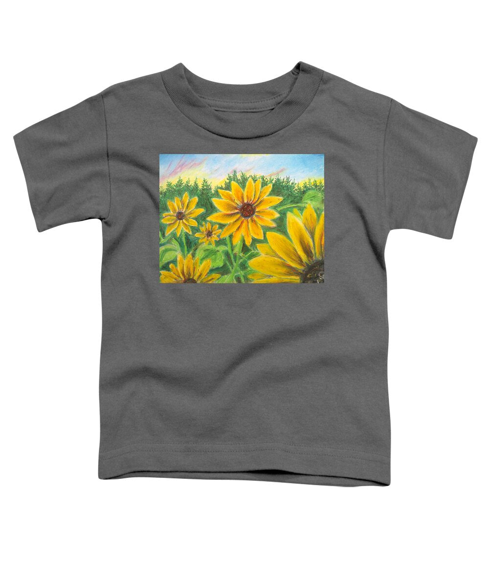 Sunflower on Rainbows - Toddler T-Shirt