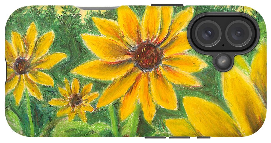 Sunflower on Rainbows - Phone Case