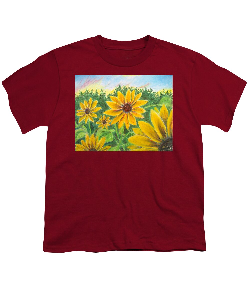 Sunflower on Rainbows - Youth T-Shirt