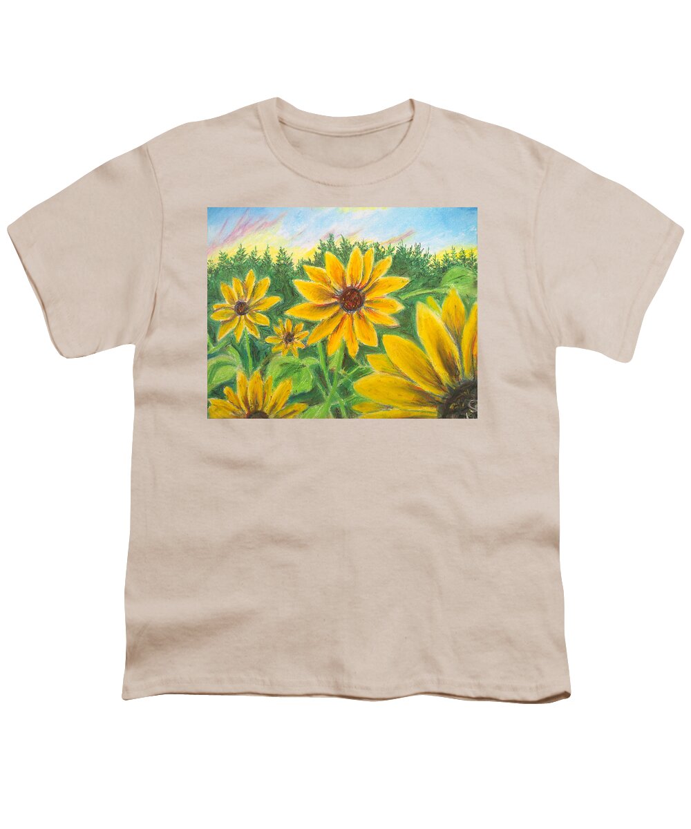 Sunflower on Rainbows - Youth T-Shirt