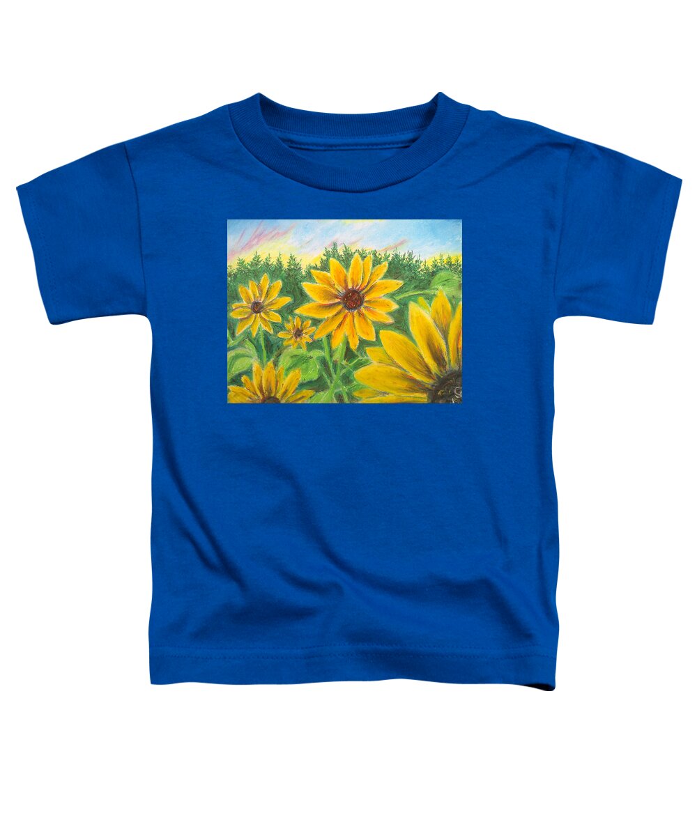 Sunflower on Rainbows - Toddler T-Shirt