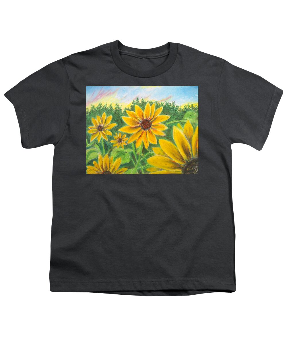 Sunflower on Rainbows - Youth T-Shirt