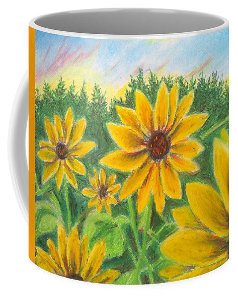 Sunflower on Rainbows - Mug