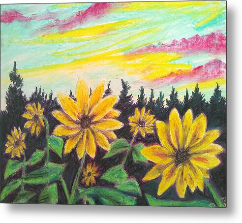 Sunflower Souls - Metal Print