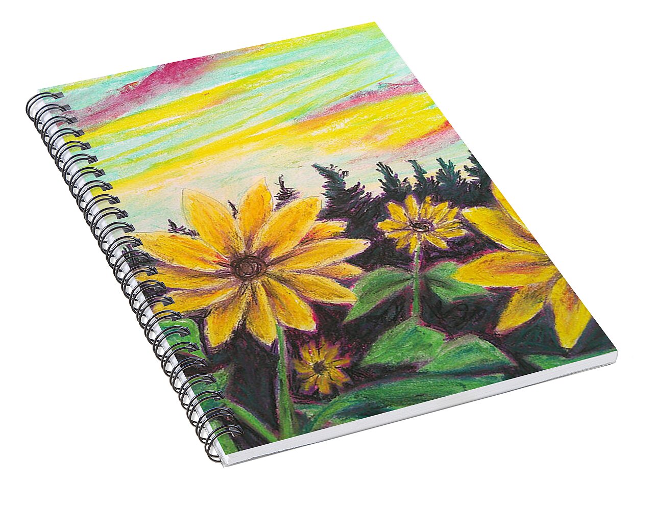 Sunflower Souls - Spiral Notebook