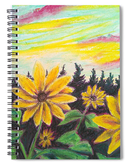 Sunflower Souls - Spiral Notebook