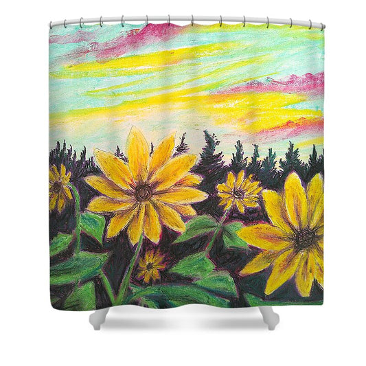 Sunflower Souls - Shower Curtain