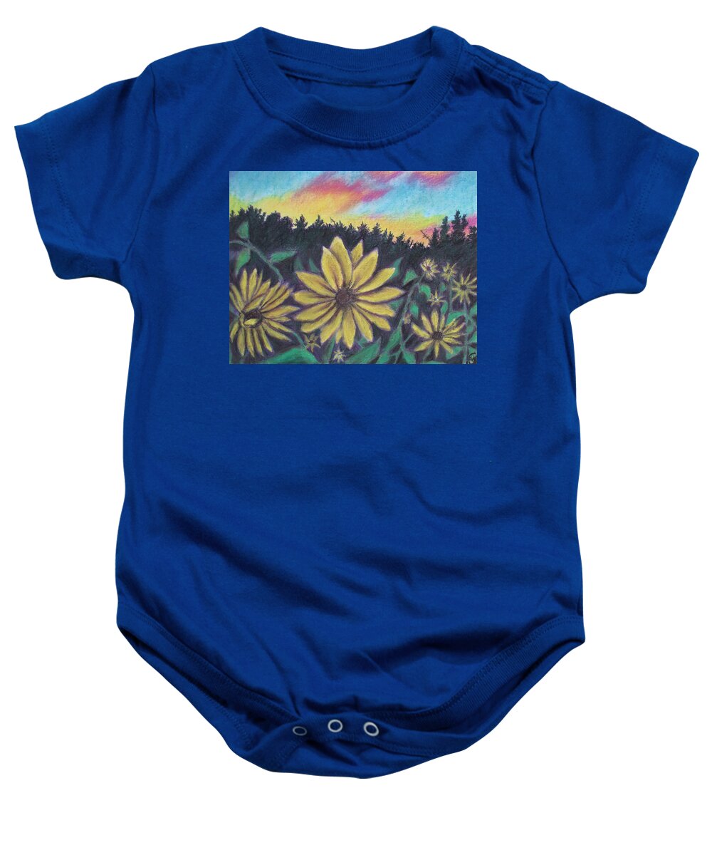 Sunflower Sunset - Baby Onesie