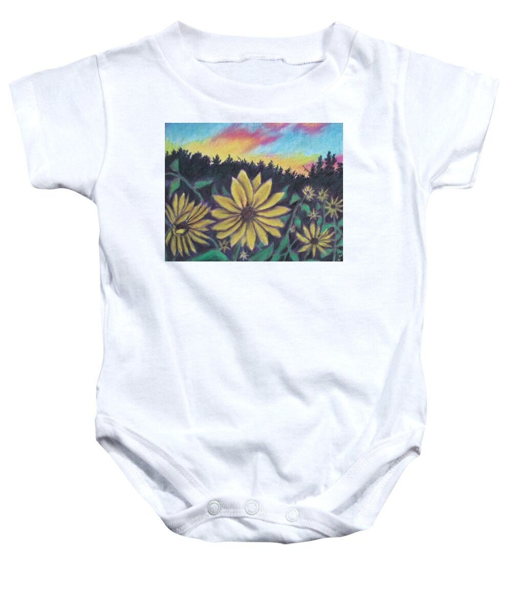 Sunflower Sunset - Baby Onesie