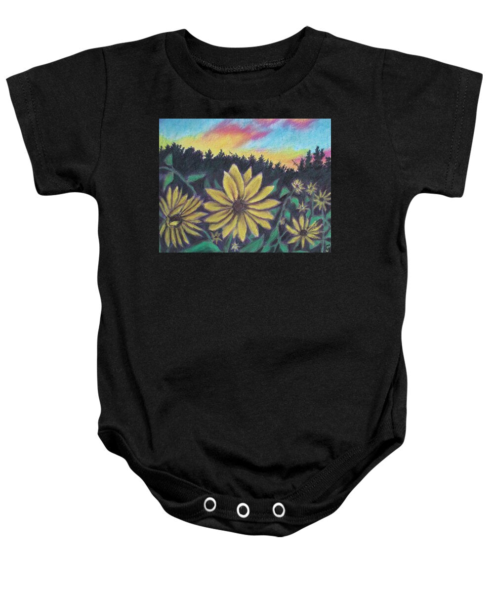 Sunflower Sunset - Baby Onesie