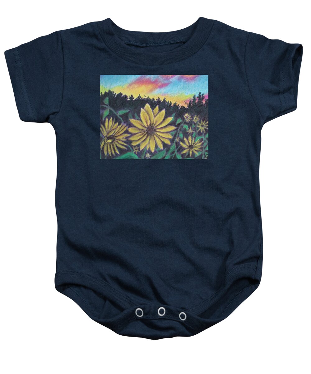 Sunflower Sunset - Baby Onesie