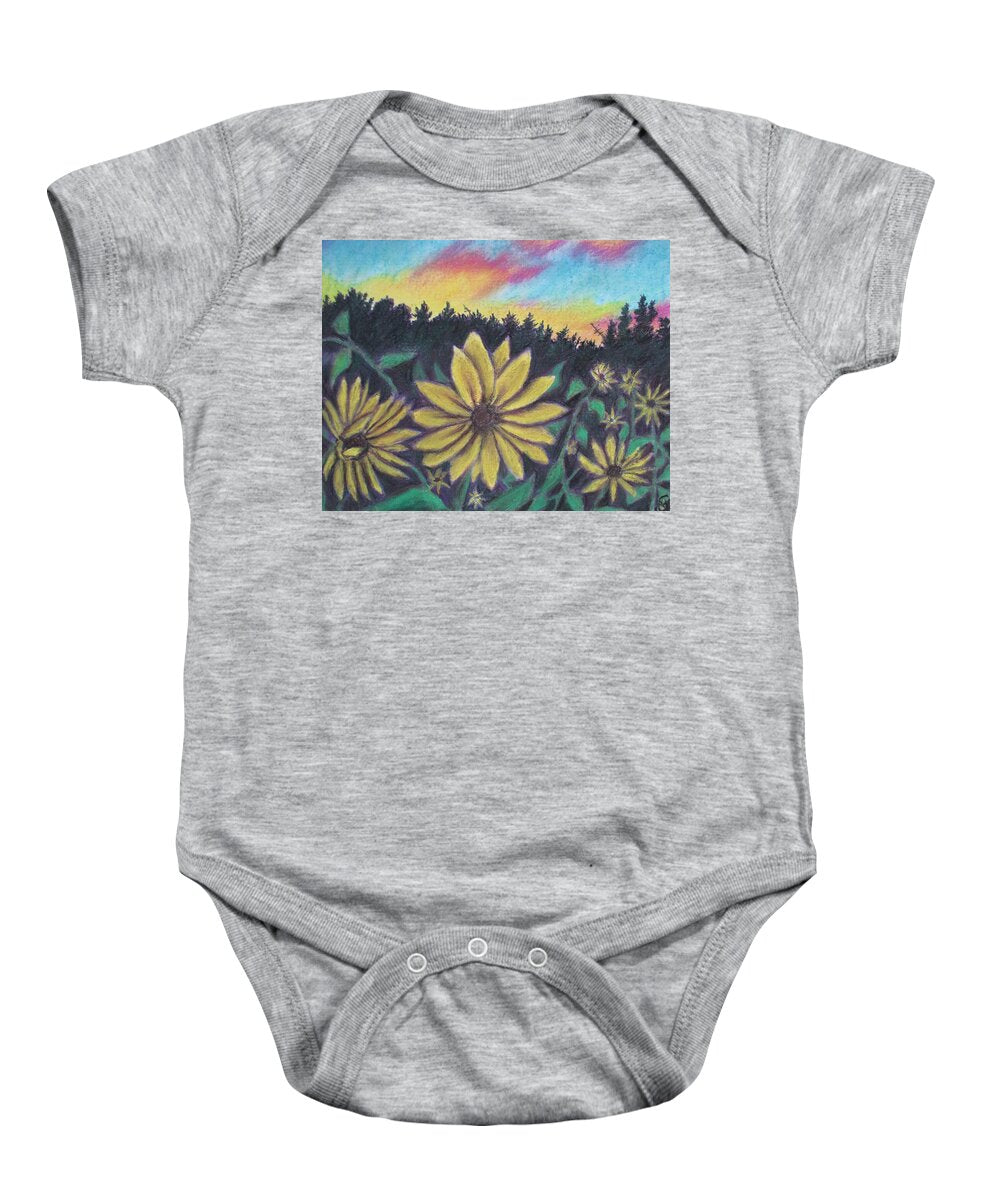 Sunflower Sunset - Baby Onesie