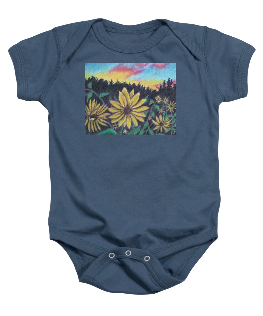 Sunflower Sunset - Baby Onesie