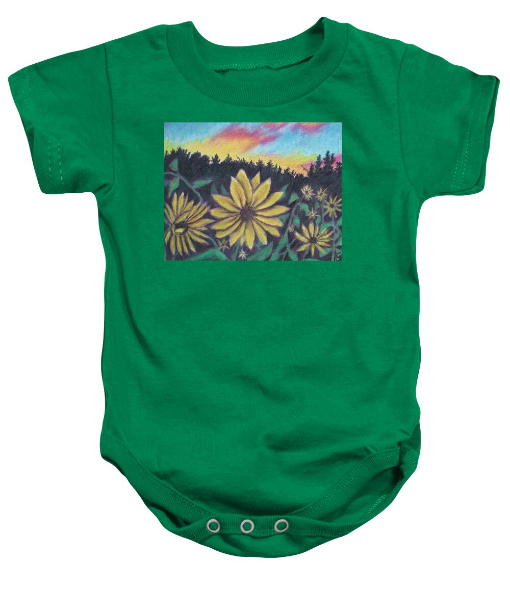 Sunflower Sunset - Baby Onesie