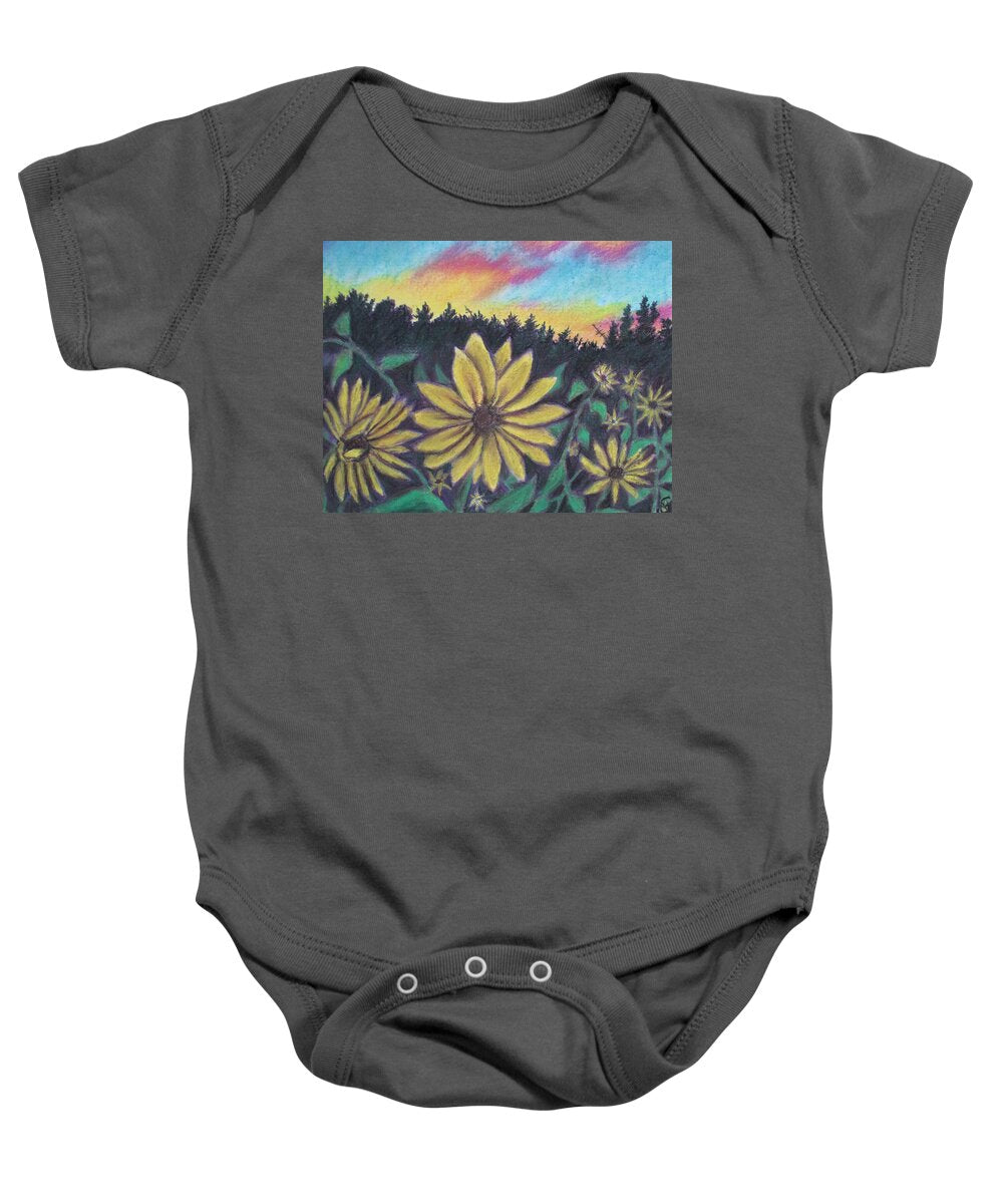 Sunflower Sunset - Baby Onesie