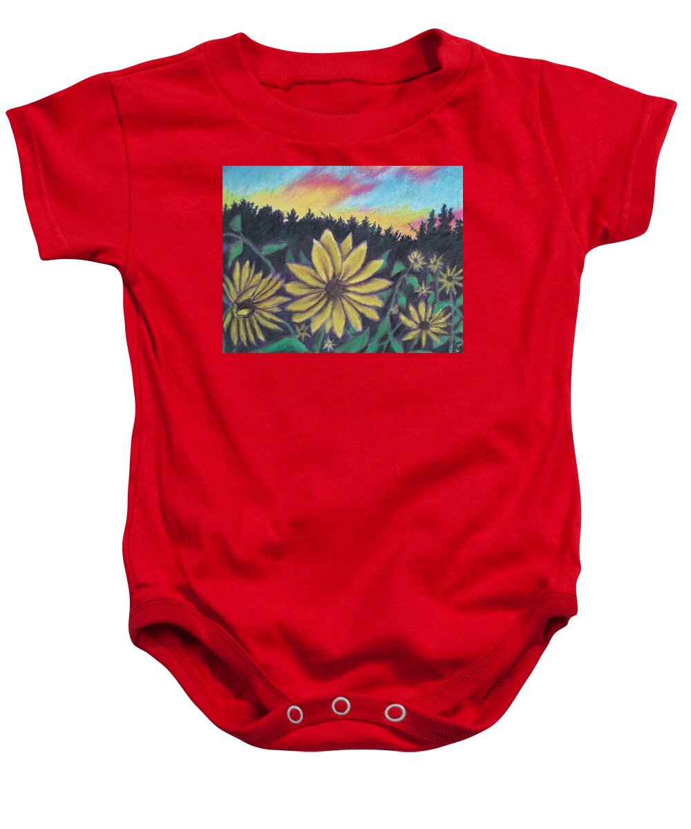 Sunflower Sunset - Baby Onesie