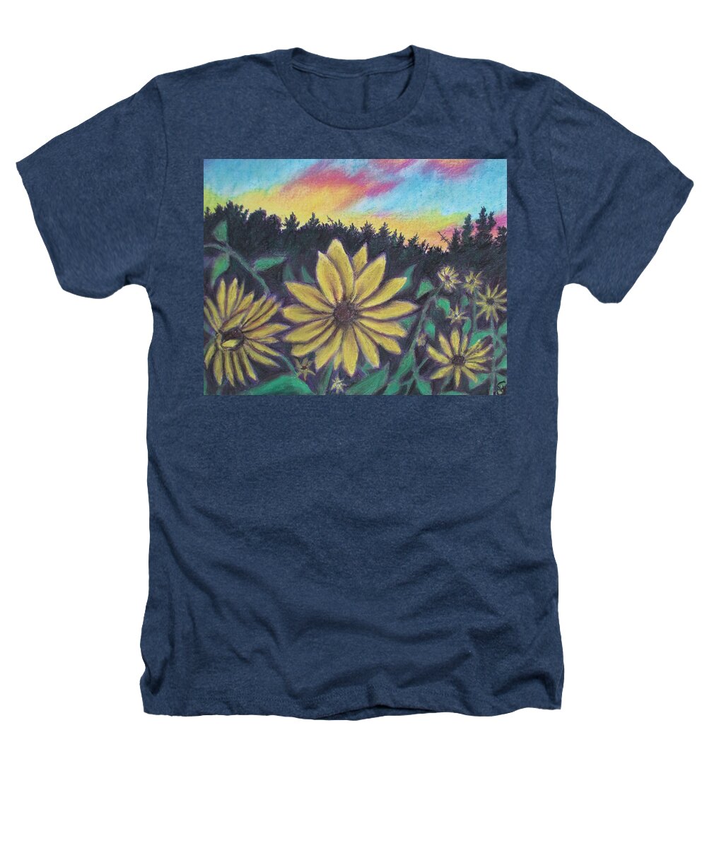 Sunflower Sunset - Heathers T-Shirt