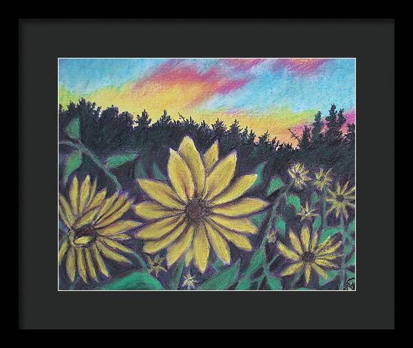 Sunflower Sunset - Framed Print