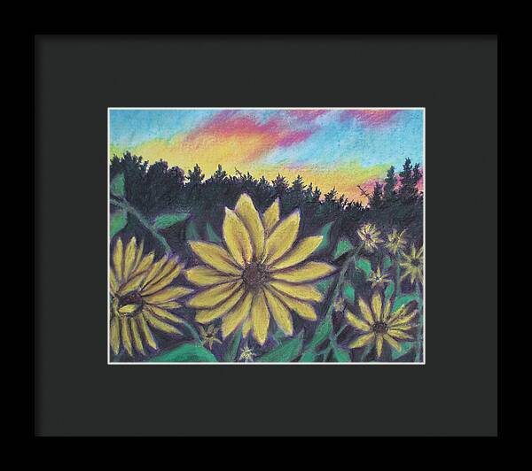 Sunflower Sunset - Framed Print